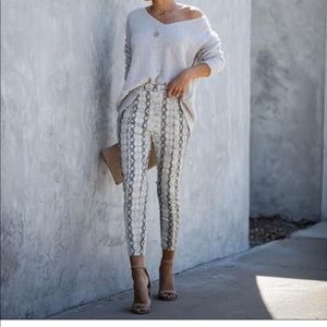 Python Faux Leather pants